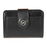 Michael Kors Svarta Plånböcker med MK Charm Black, Dam