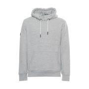 Superdry Präglad Logotyp Hoodie Gray, Herr