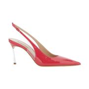 Casadei Rosa Slingback Pumps med hög klack Pink, Dam