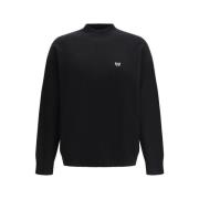 Balenciaga Logodetalj Ulltröja Black, Herr