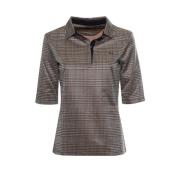 Harmont & Blaine Kontrollera Polo Shirt 34 Ärm Brown, Dam