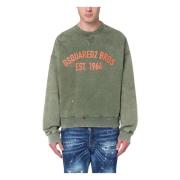 Dsquared2 Crewneck Sweatshirt Green, Herr