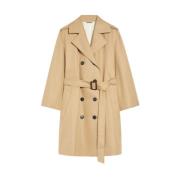 Max Mara Elodia Trenchrock Beige Beige, Dam