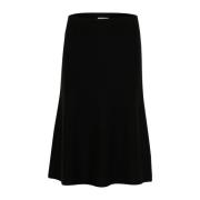 Soaked in Luxury Feminin Svart Kjol Slspina Stil Black, Dam