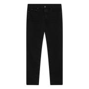 Saint Laurent Regular Fit Denim Jeans Black, Herr