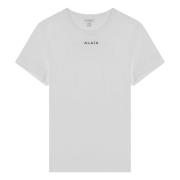 Alaïa Kortärmad rund hals T-shirt White, Dam