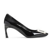 Roger Vivier Svarta Läderpumps Eleganta Klackar Black, Dam