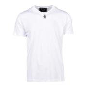 John Richmond Bomull T-shirt White, Herr