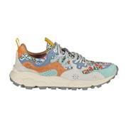 Flower Mountain Trekking sneakers i tekniskt tyg och mocka Multicolor,...