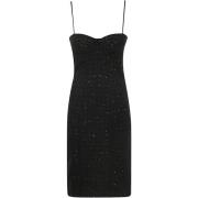 ROTATE Birger Christensen Midi Bouclé Klänning Black, Dam