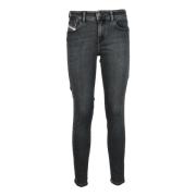 Diesel Stretch Skinny Jeans Black, Dam