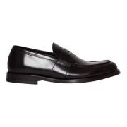 GREEN GEORGE Brun läder Loafer skor Black, Herr