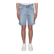 GCDS Stiliga Bermuda Shorts för Sommaren Blue, Herr