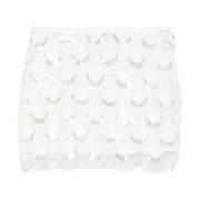 ROTATE Birger Christensen Sequins Mini Skirt Sugar Swizzle White, Dam