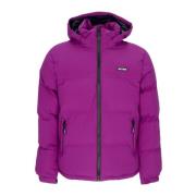 IUTER Lila Puffer Dunjacka med Justerbar Huva Purple, Herr