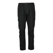 Herno Cargo Elastisk Midja Dragkedja Byxor Black, Herr