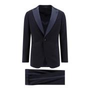 GIORGIO Icon Soho Slim Fit Ull Tuxedo Blue, Herr