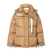 SHOREDITCH SKI CLUB Stilfull Pufferjacka Beige, Dam