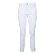 Armani Exchange Stiliga Jeans med Bomull och Elastan White, Dam