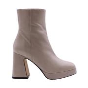 ANGEL ALARCON Heeled Boots Beige, Dam