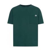 Converse Grön polyester T-shirt med ficka Green, Herr