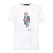 Polo Ralph Lauren Casual Polo Bear Grafisk T-shirt White, Herr