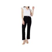 Guess Stilrena Straight Leg Byxor Black, Dam