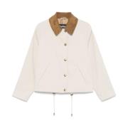 Barbour Beige Dragkedja Jacka Dragsko Nederkant Beige, Dam