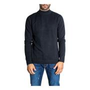 Jack & Jones Herr Svart Stickat Turtleneck Black, Herr