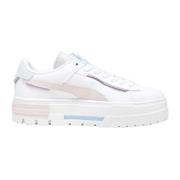 PUMA Kraschade Sneakers för Kvinnor White, Dam