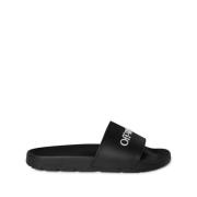 Off White Stiliga Bookish Sliders Black, Herr