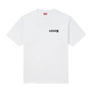 Kenzo Vit Logotyp T-shirt Klassisk Skärning White, Herr