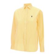 Polo Ralph Lauren Randig Bomullsskjorta Classics Gul Yellow, Dam