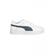 PUMA Sneaker i naturläder med mocka White, Herr