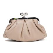 Max Mara Weekend Beige Liten Clutch Kedja Rem Beige, Dam