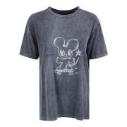 Zadig & Voltaire Mus Jersey T-shirt med ikoniskt tryck Gray, Dam