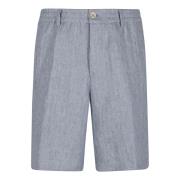 Brunello Cucinelli Grå Bermuda Shorts Regular Fit Gray, Herr