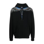 Marcelo Burlon Grizzly Wings-print Hoodie Black, Herr