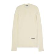 Jil Sander Vit Logotröja Aw24 White, Dam