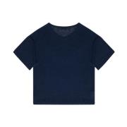 The New Society Lyra Dam T-shirt Navy Blue, Dam