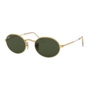 Ray-Ban Oval Solglasögon Arista Guld/Grön Yellow, Unisex