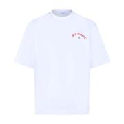 Off White Stjärnpil Logotyp Tryck T-shirt White, Herr