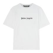 Palm Angels Bomull Unisex T-shirt Regular Fit White, Herr