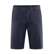 BomBoogie Chino Bermuda Shorts i Gabardine Blue, Herr