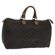 Louis Vuitton Vintage Pre-owned Canvas handvskor Brown, Dam