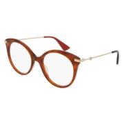 Gucci Stiliga Glasögon Gg0109O Brown, Unisex