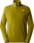 The North Face Men's 100 Glacier 1/4 Zip Fleece Sulphur Moss