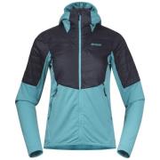 Bergans Women's Senja Midlayer Hood Jacket Light Glacier Lake/Solid Ch...