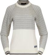 Bergans Women's Alvdal Wool Jumper  Vanilla White/Solid Dark Grey