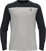 Odlo Men's T-shirt Crew Neck L/S X-Alp Linencool Black - Odlo Concrete...